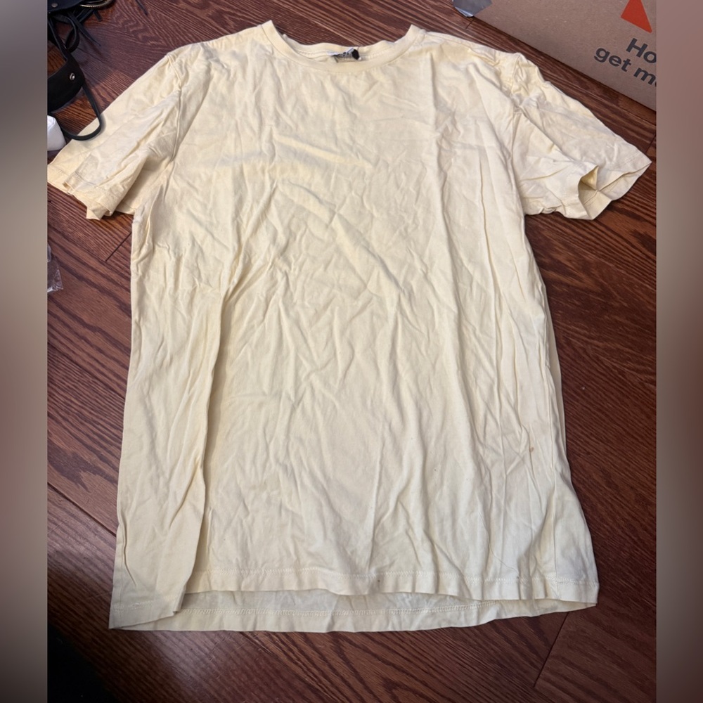 Reiss Light Yellow Short Sleeve Tee